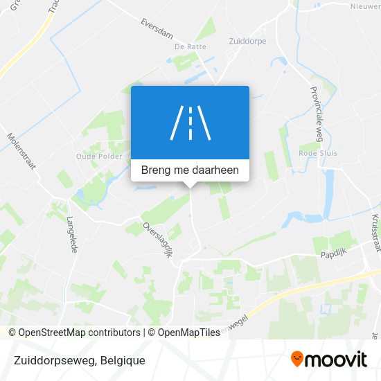 Zuiddorpseweg kaart