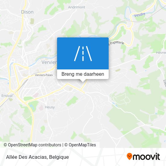 Allée Des Acacias kaart
