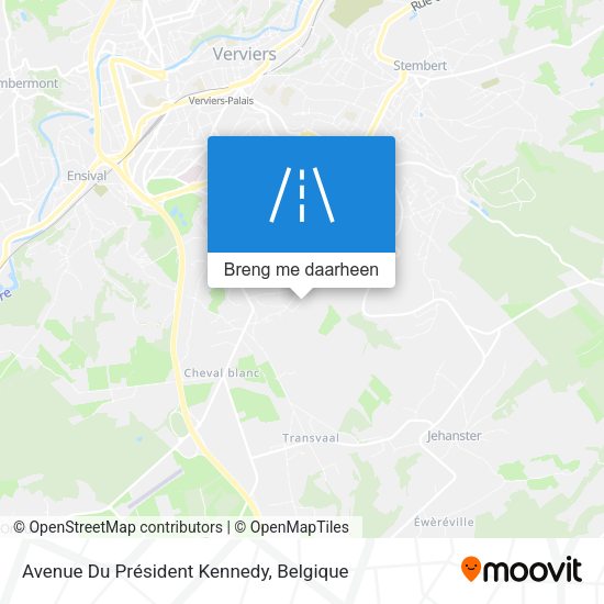 Avenue Du Président Kennedy kaart