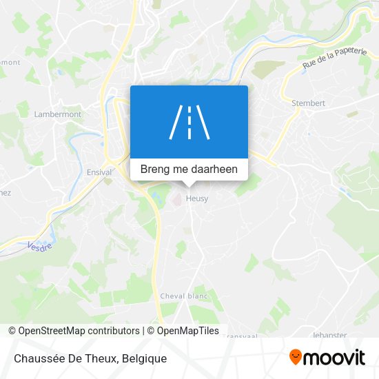 Chaussée De Theux kaart