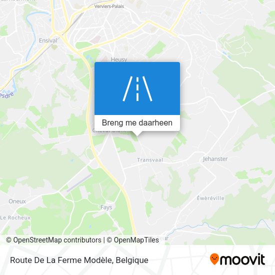 Route De La Ferme Modèle kaart