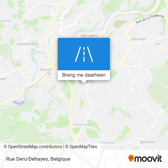 Rue Deru-Dehayes kaart