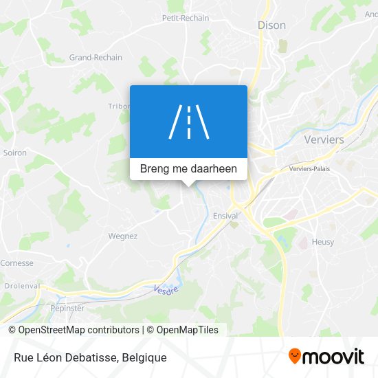 Rue Léon Debatisse kaart
