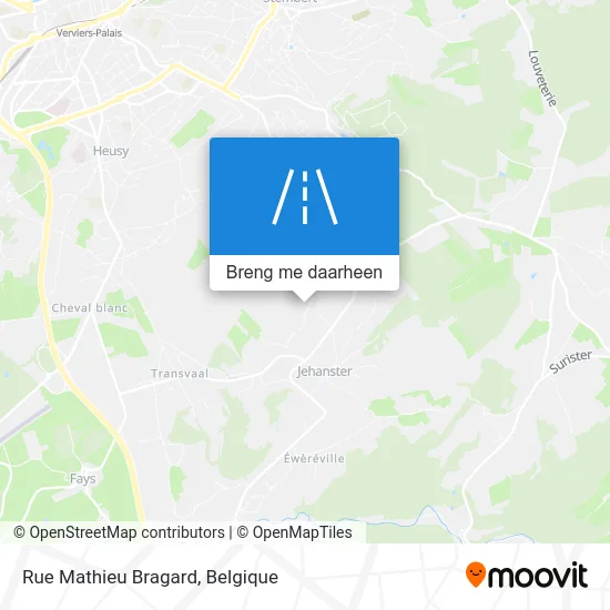 Rue Mathieu Bragard kaart