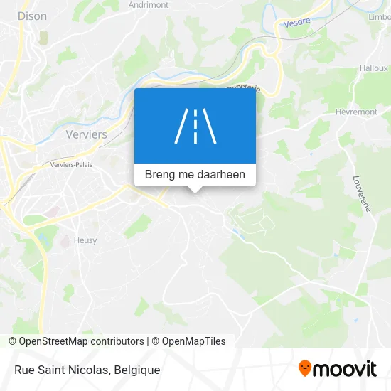 Rue Saint Nicolas kaart