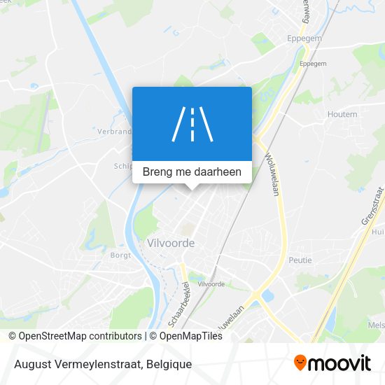 August Vermeylenstraat kaart