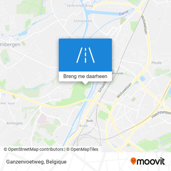 Ganzenvoetweg kaart