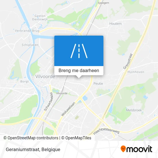 Geraniumstraat kaart