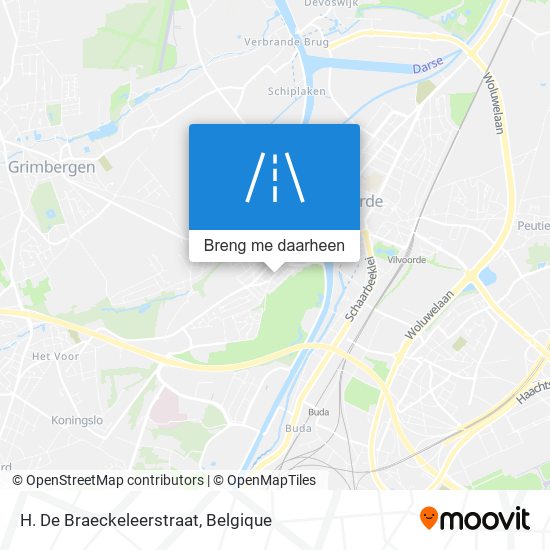 H. De Braeckeleerstraat kaart