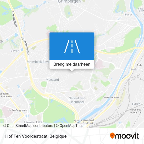 Hof Ten Voordestraat kaart
