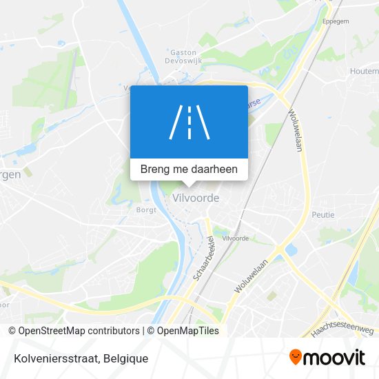 Kolveniersstraat kaart