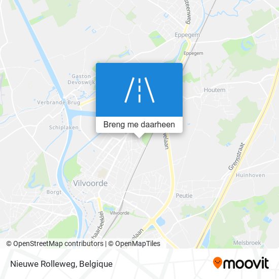 Nieuwe Rolleweg kaart