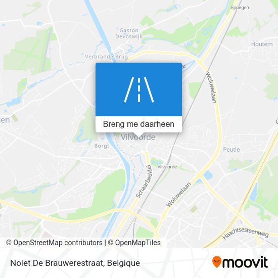 Nolet De Brauwerestraat kaart