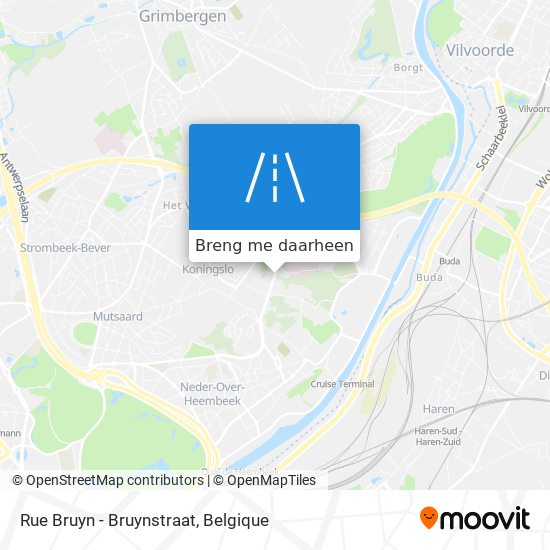 Rue Bruyn - Bruynstraat kaart