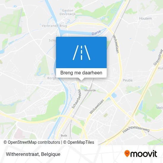 Witherenstraat kaart