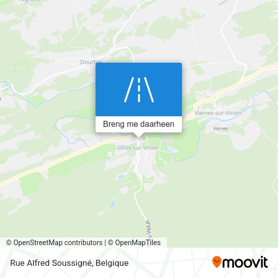 Rue Alfred Soussigné kaart