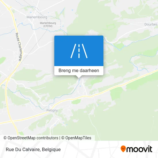 Rue Du Calvaire kaart