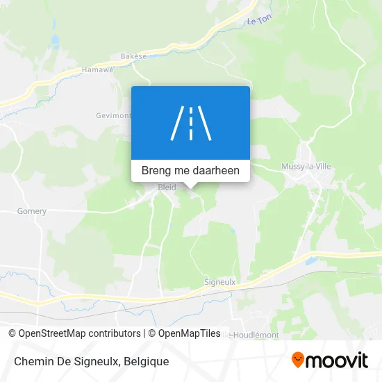 Chemin De Signeulx kaart