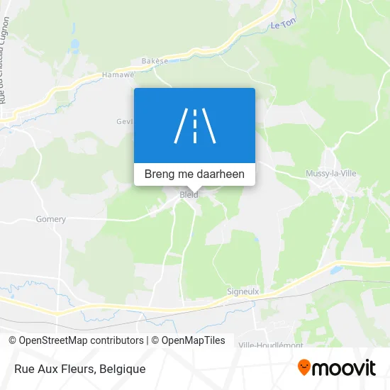 Rue Aux Fleurs kaart