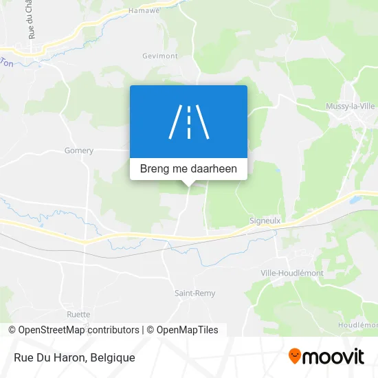 Rue Du Haron kaart