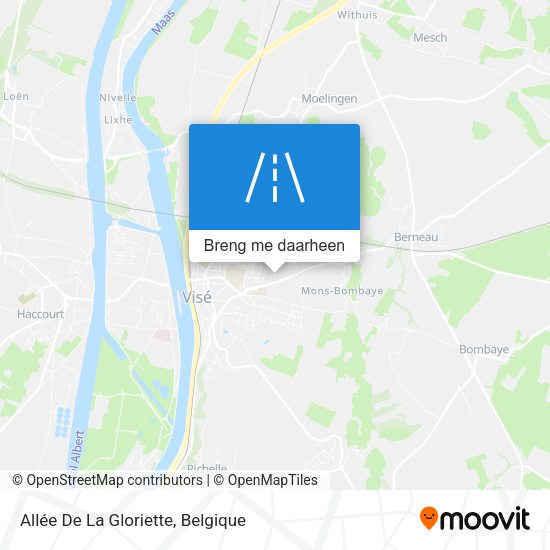 Allée De La Gloriette kaart