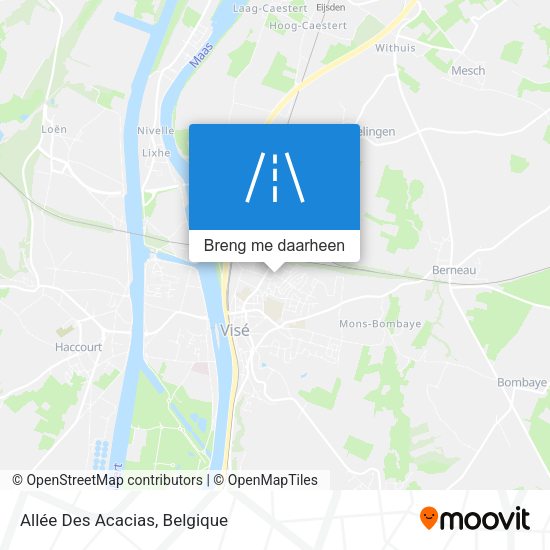 Allée Des Acacias kaart