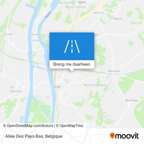 Allée Des Pays-Bas kaart