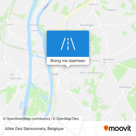 Allée Des Sansonnets kaart