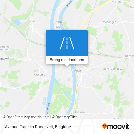 Avenue Franklin Roosevelt kaart