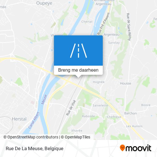 Rue De La Meuse kaart