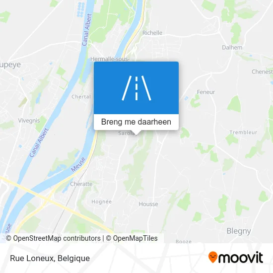 Rue Loneux kaart