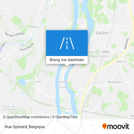 Rue Spinard kaart