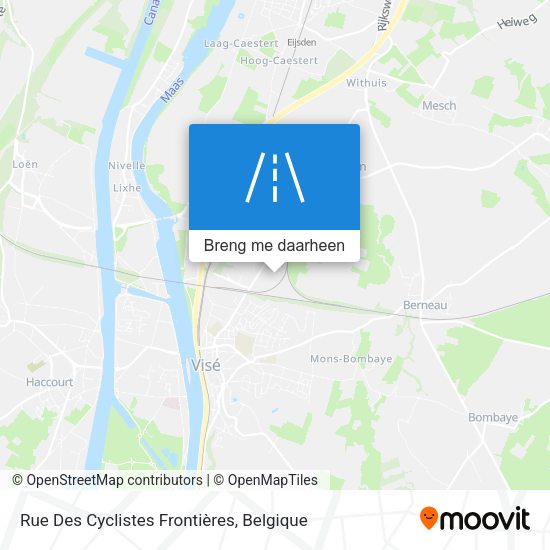 Rue Des Cyclistes Frontières kaart