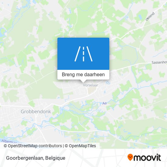 Goorbergenlaan kaart