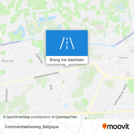 Commerdaelseweg kaart