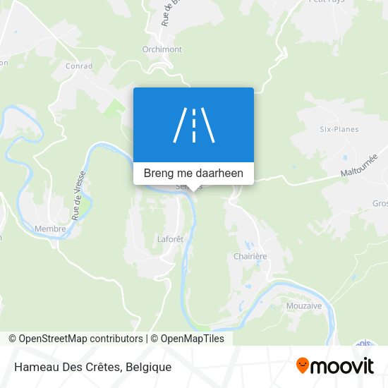 Hameau Des Crêtes kaart