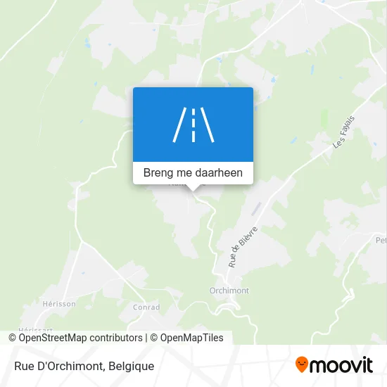 Rue D'Orchimont kaart