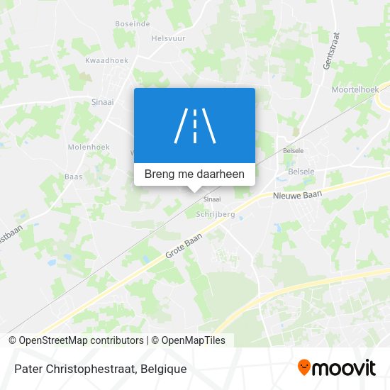 Pater Christophestraat kaart