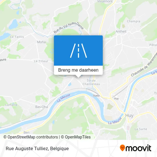 Rue Auguste Tulliez kaart