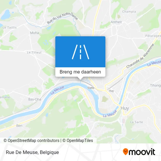 Rue De Meuse kaart