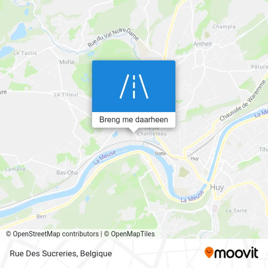 Rue Des Sucreries kaart