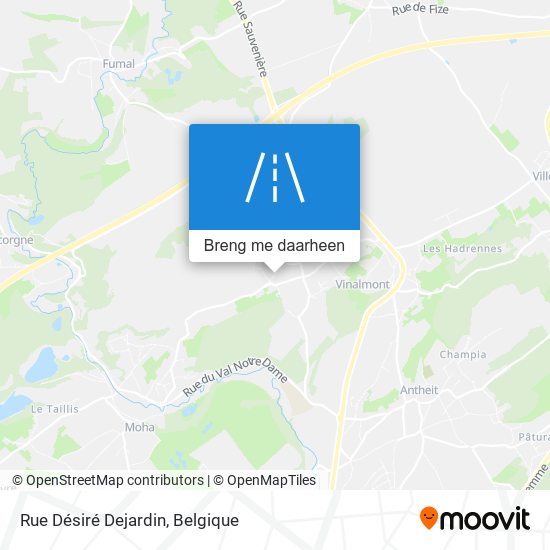 Rue Désiré Dejardin kaart