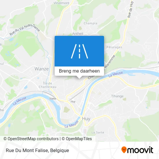 Rue Du Mont Falise kaart