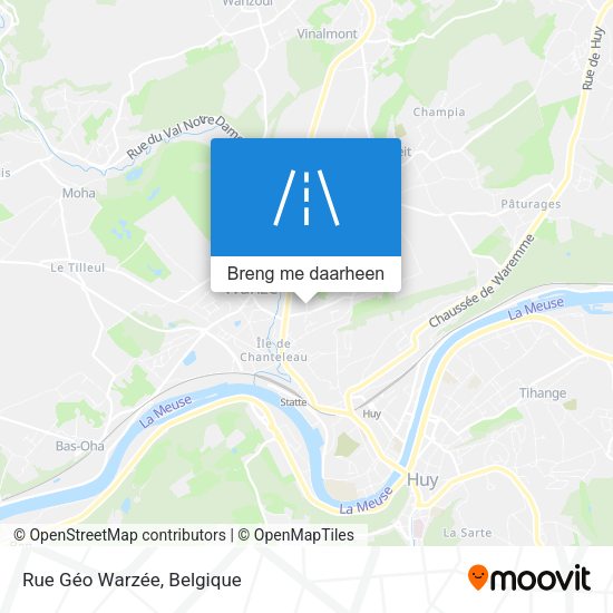 Rue Géo Warzée kaart