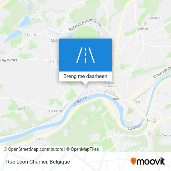 Rue Léon Charlier kaart