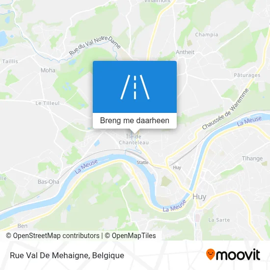 Rue Val De Mehaigne kaart