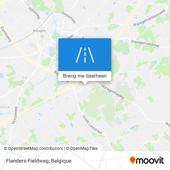 Flanders-Fieldweg kaart