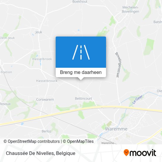 Chaussée De Nivelles kaart