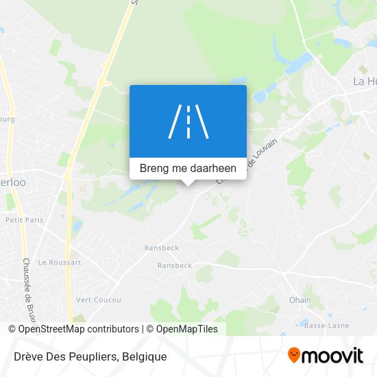 Drève Des Peupliers kaart