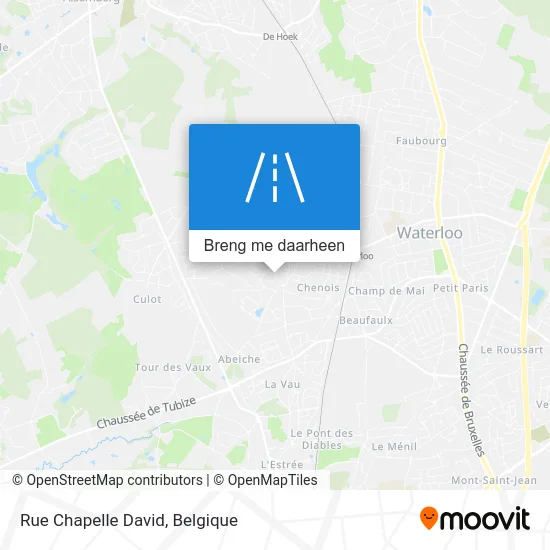 Rue Chapelle David kaart